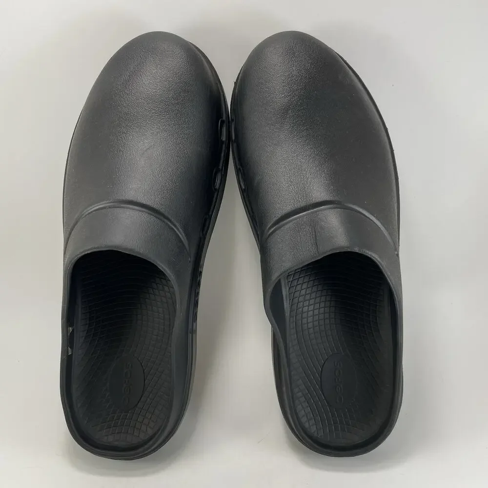 Oofos Ooclog Oocloog Recovery Mule Mens Size 13 Black Comfort Slip On Womens 15